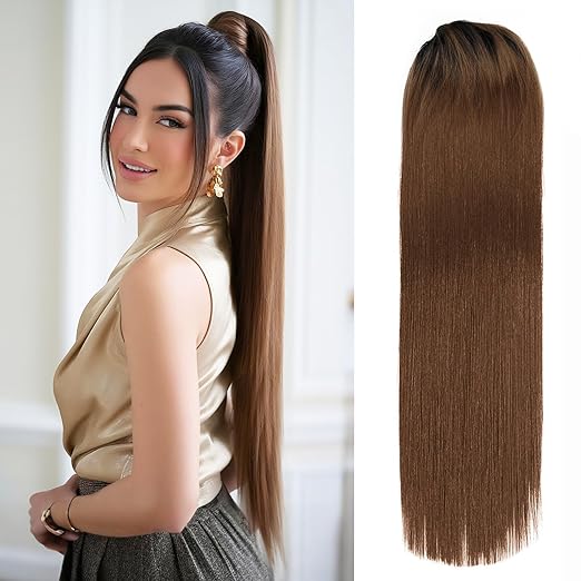 Straight Ombre Ponytail Extension