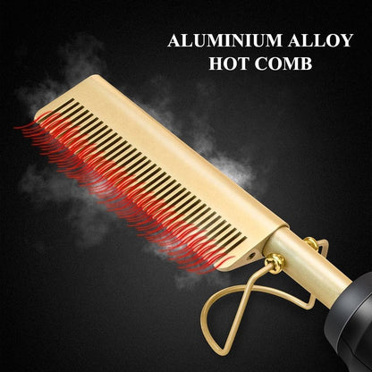 Press Comb Hot Comb Professional Hair Hot Comb Straightener Electric Hot Comb