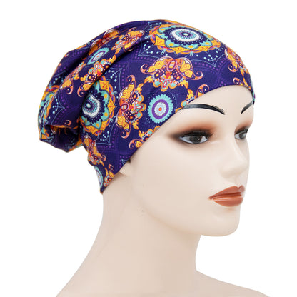 Printed Double-Layer Sleep Cap