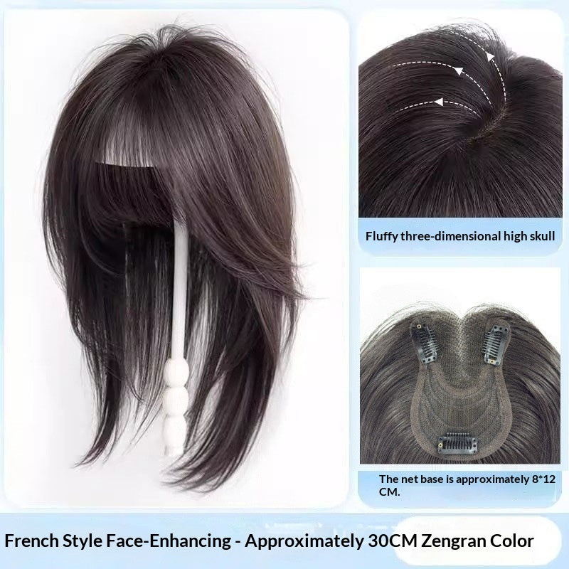 No Hairnet Needed Women's Hairpiece For Crown Area To Add Volume One-piece