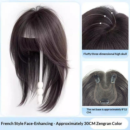 No Hairnet Needed Women's Hairpiece For Crown Area To Add Volume One-piece