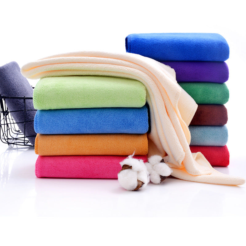 Microfiber Towel 35*75 Brushed Absorbent Hair Drying Towel 400g/ ㎡ Square Beauty Towel - image 2