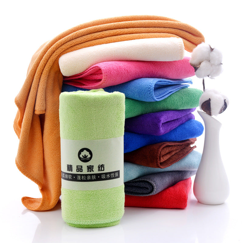 Microfiber Towel 35*75 Brushed Absorbent Hair Drying Towel 400g/ ㎡ Square Beauty Towel - image 3