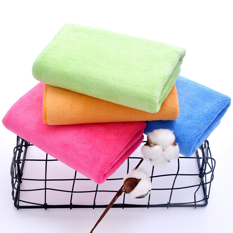 Microfiber Towel 35*75 Brushed Absorbent Hair Drying Towel 400g/ ㎡ Square Beauty Towel - image 4