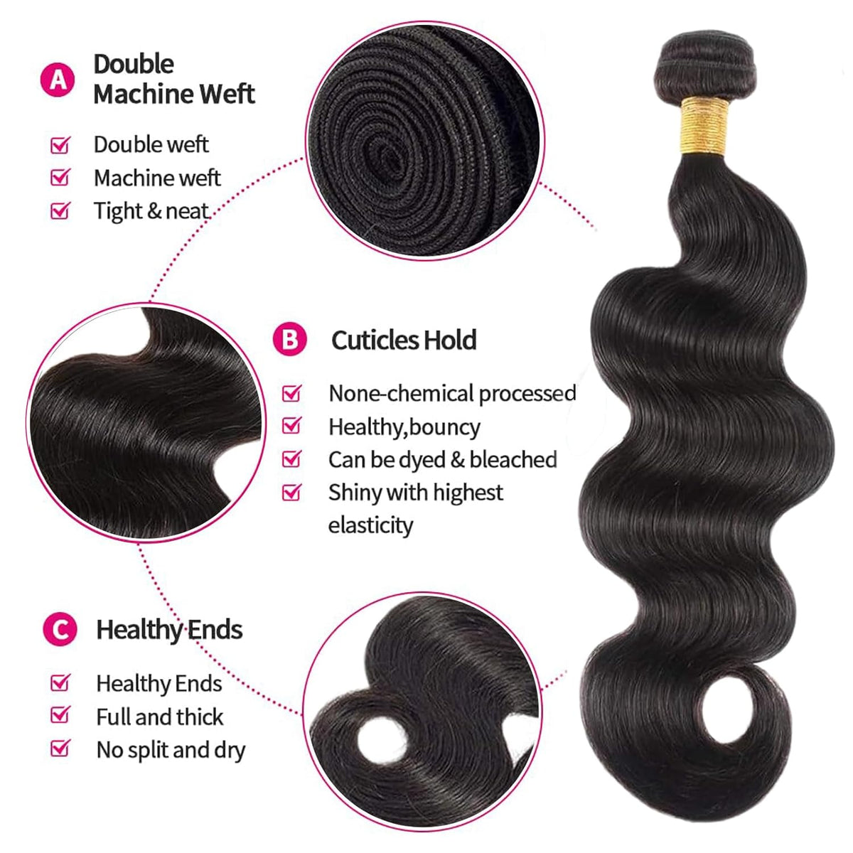 Glueless Body Wave Hair Bundles