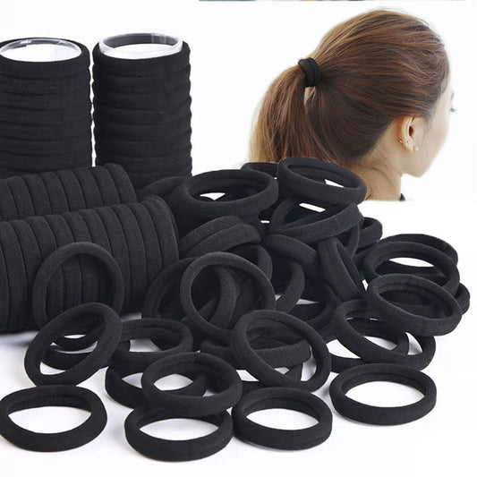 Small gift Korean seamless hair ring high elastic simple basic hair rope hair rubber band Yiwu dollar store - image 1