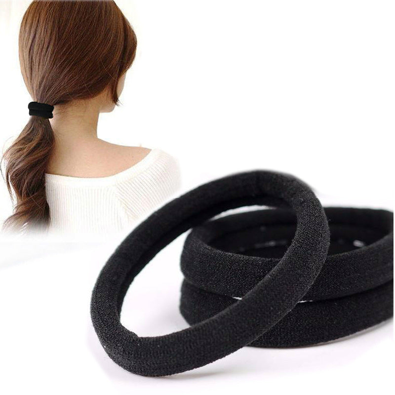 Small gift Korean seamless hair ring high elastic simple basic hair rope hair rubber band Yiwu dollar store - image 2