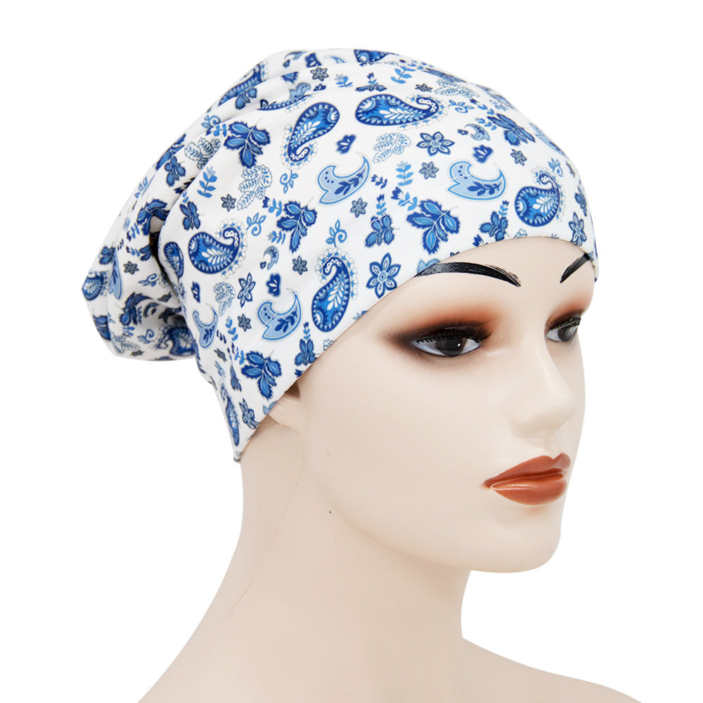 Printed Double-Layer Sleep Cap