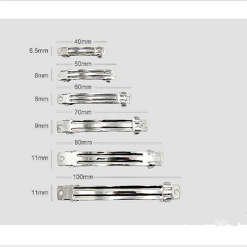 Korean Ns Curled Two-Piece Automatic Spring Clip Hair Accessories Material DIY Accessories Leather Cover Spring Clip Drop Shipping - image 4