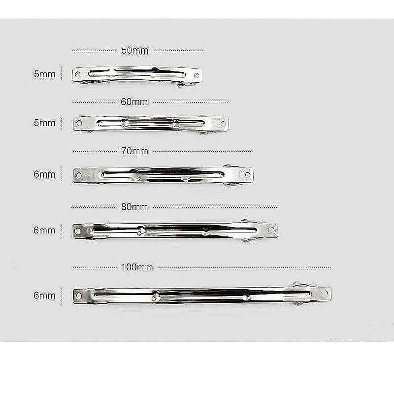 Korean Ns Curled Two-Piece Automatic Spring Clip Hair Accessories Material DIY Accessories Leather Cover Spring Clip Drop Shipping - image 5
