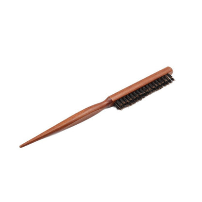 Factory supply bristle hair comb fluffy styling evening comb rosewood three-row hair comb bag hair comb - image 5