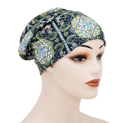 Printed Double-Layer Sleep Cap