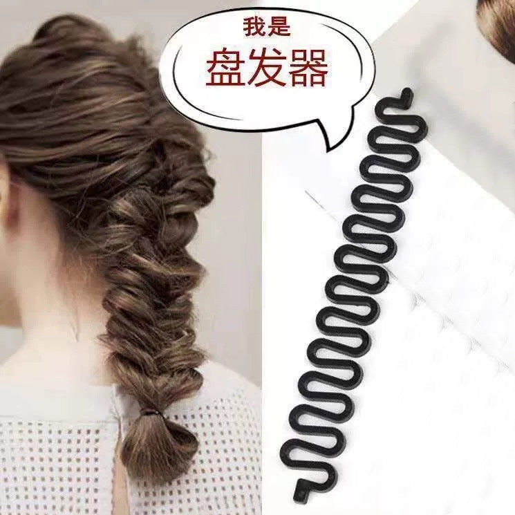 Side hair braiding device fast hair braiding centipede braiding hair curling rod diy hair braiding tool - image 1