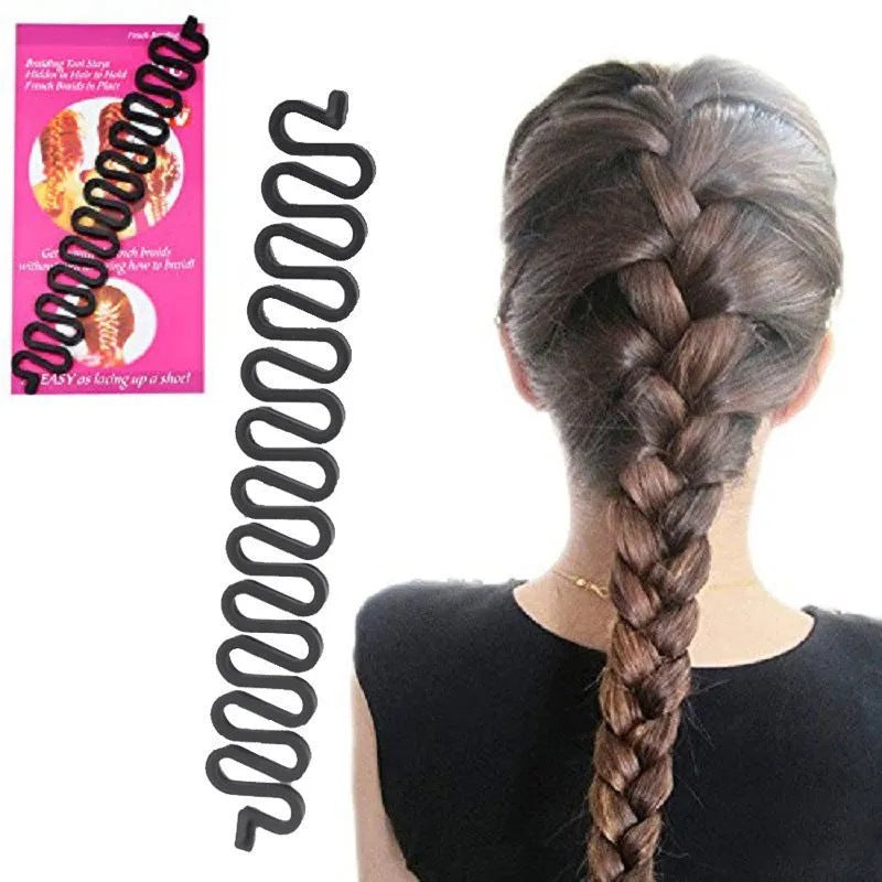 Factory direct Fishbone wave hair braiding device centipede hair braiding device braiding device styling tool hair curler - image 1