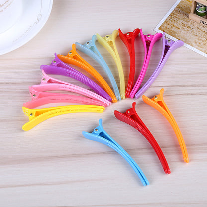 Korean Style Plastic Crocodile Clip Candy Color Hair Clip Hairdressing Duckbill Clip DIY Production Translucent Duckbill Clip Wholesale - image 2