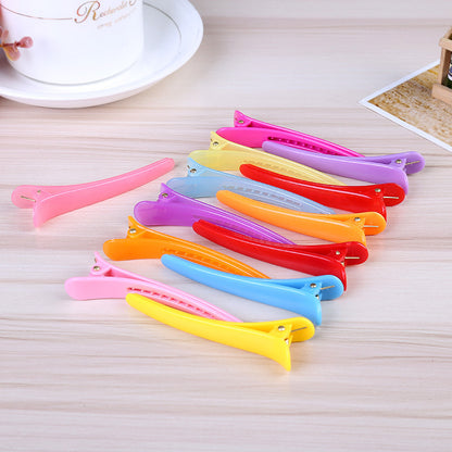 Korean Style Plastic Crocodile Clip Candy Color Hair Clip Hairdressing Duckbill Clip DIY Production Translucent Duckbill Clip Wholesale - image 3