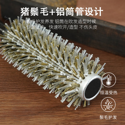 Hair Salon Aluminum Barrel Curling Comb Styling Curling Comb Electric Curling Comb Non-Tangling Hair Smoothing Comb Hairstylist's Special Comb Wholesale - image 2