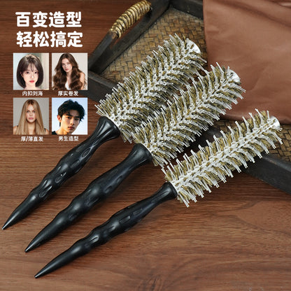 Hair Salon Aluminum Barrel Curling Comb Styling Curling Comb Electric Curling Comb Non-Tangling Hair Smoothing Comb Hairstylist's Special Comb Wholesale - image 4