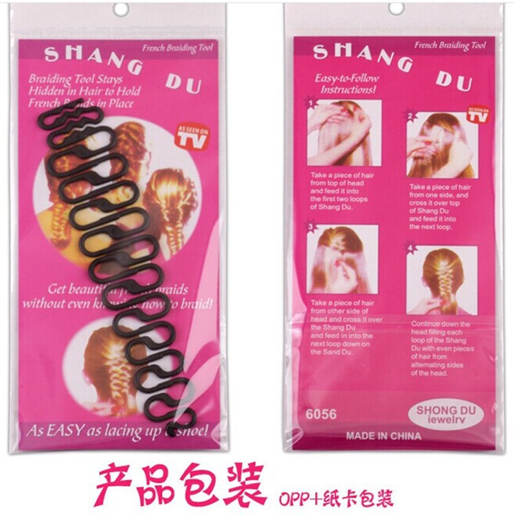 Spot hairdressing Fishbone wave hair braid centipede braid hair styling tool Fishbone braid hair curler wholesale - image 3