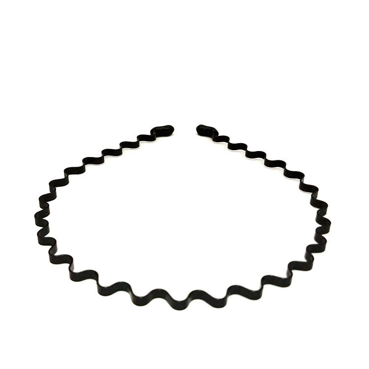 Men's Hair Band Headband South Korea Invisible Sports Trendy Simple Korean Style Back Hair Grotto Wave Hair Clips Headwear Headband - image 3