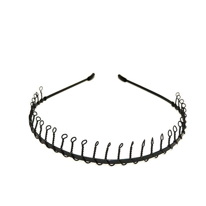 Men's Hair Band Headband South Korea Invisible Sports Trendy Simple Korean Style Back Hair Grotto Wave Hair Clips Headwear Headband - image 4