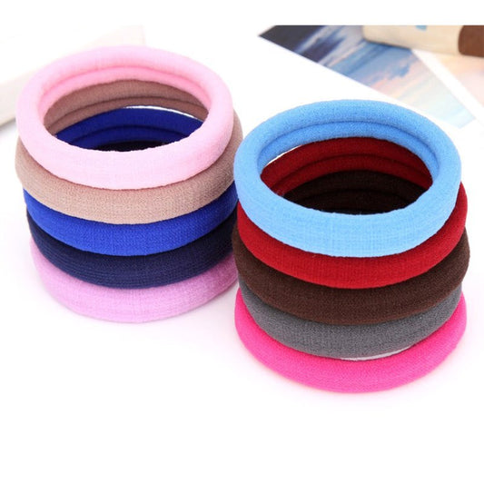 Korean Hair Accessories High Elastic Updo Seamless Hair Tie Hair Rubber Band Leather Set Headband Hair Rubber Band Wholesale - image 2