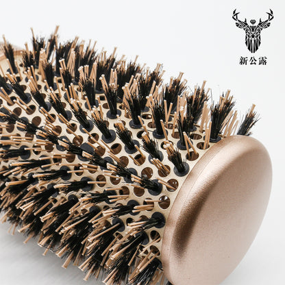 Cylinder Curly Roll Comb Professional Modeling 4-piece Set Bristle Comb Thermal Conductive Air Aluminum Tube Ceramic Roll Comb Hair Comb - image 4