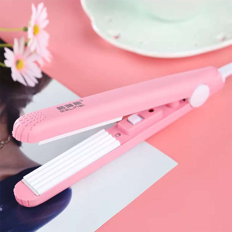 Mini hair straightener hair curling rod straight curling dual-purpose splint hair iron hairdresser bangs inner buckle electric curling rod straight plate clip - image 3