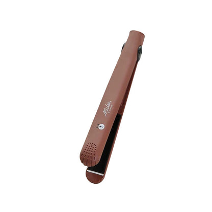 Mini hair straightener hair curling rod straight curling dual-purpose splint hair iron hairdresser bangs inner buckle electric curling rod straight plate clip - image 5