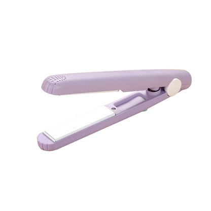 Korean mini curling iron portable student bedroom straight curling dual-purpose hair straightener hairdresser hair straightener small splint - image 5