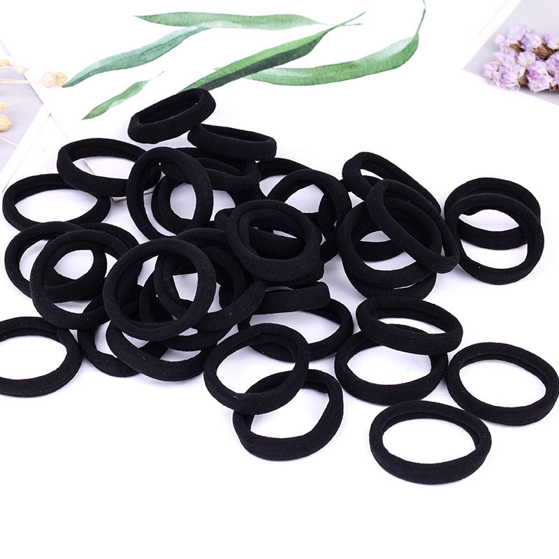 4CM medium Korean headdress hair ring high elastic towel ring wholesale small gift hair rope hair accessories manufacturers - image 1