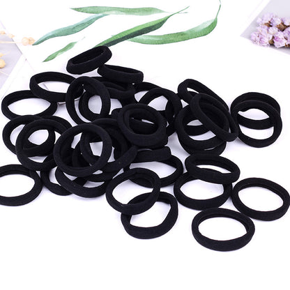 4CM medium Korean headdress hair ring high elastic towel ring wholesale small gift hair rope hair accessories manufacturers - image 1