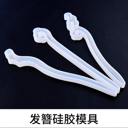 Yu Meiren Silicone Cake Grinder Silicone Tool diy Crystal Drops Hair Hairpin Mould Easter - image 3