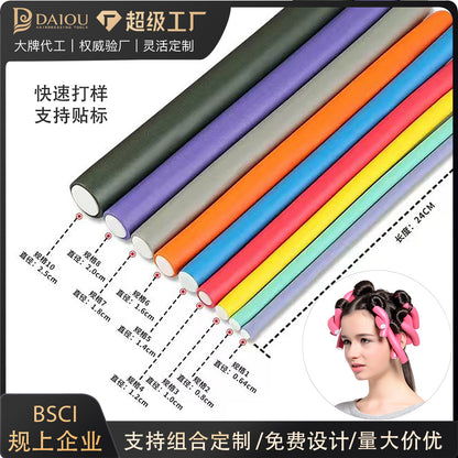 Amazon Sponge Curling Rods Rubber Rods Heatless Lazy Hair Curlers Bulk Can Be Set and Styled as a Set - image 1