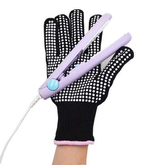 Hairdressing silicone point beads heat insulation high temperature resistant gloves 300 degrees perm hair curler hair curler hair straightener hair straightener - image 2