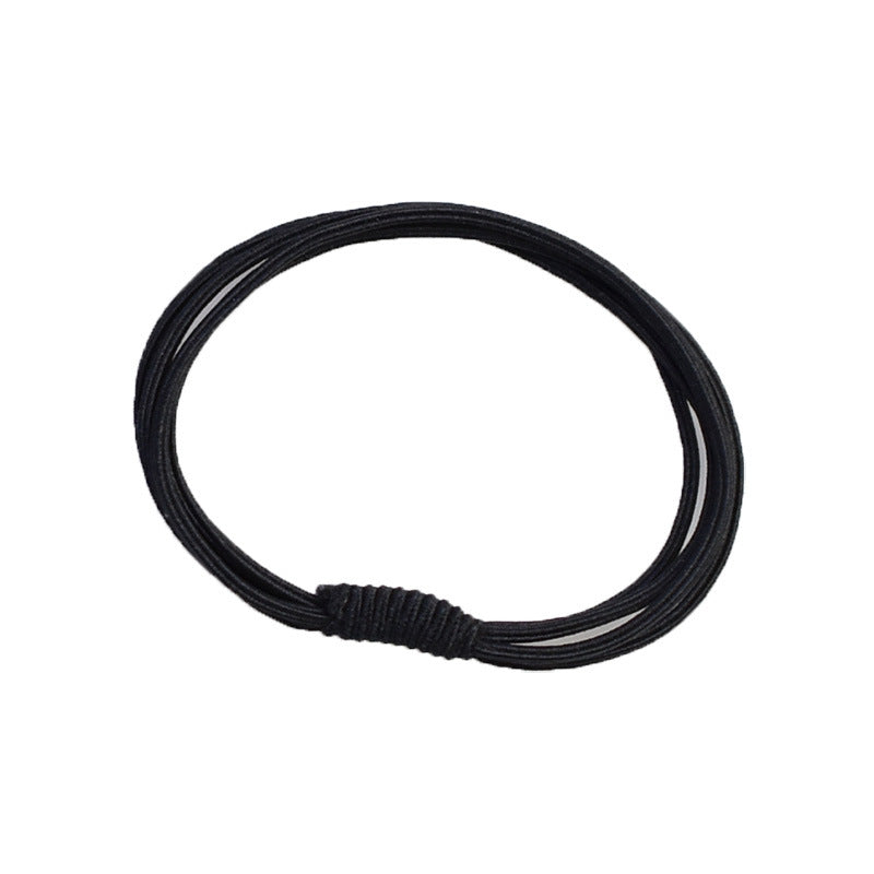 Simple Fashion Internet Red Hair Ring Four-strand Multi-strand Combined Hair Rope Head Rope Rubber Tendon Basic Rubber Tendon Factory Straight - image 5