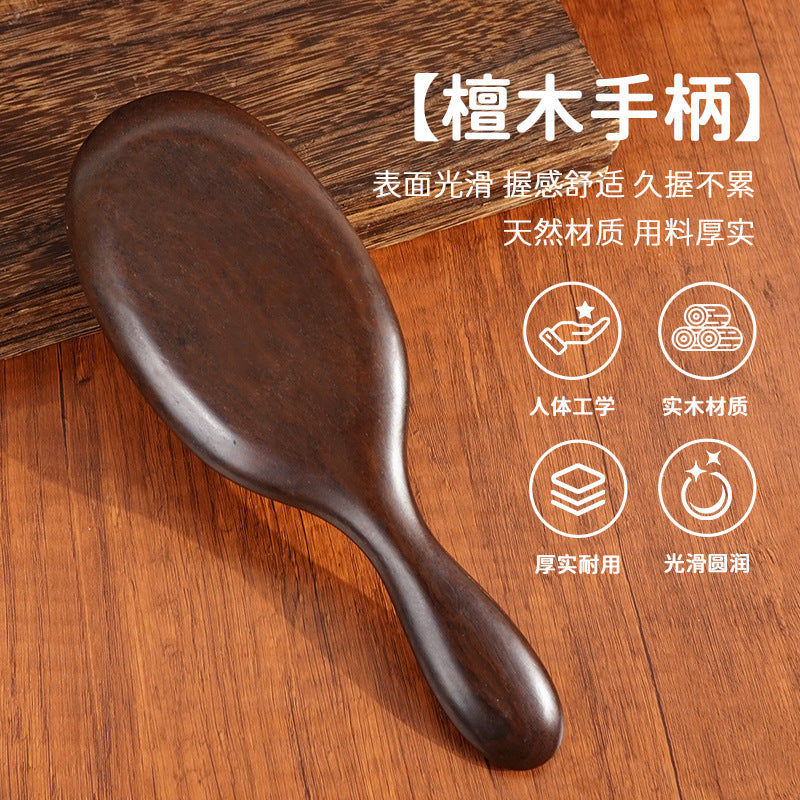 Ebony Bristle Comb Straight Hair Bag Comb Hair Massage Comb Air Cushion Big Board Comb Hair Tools - image 4