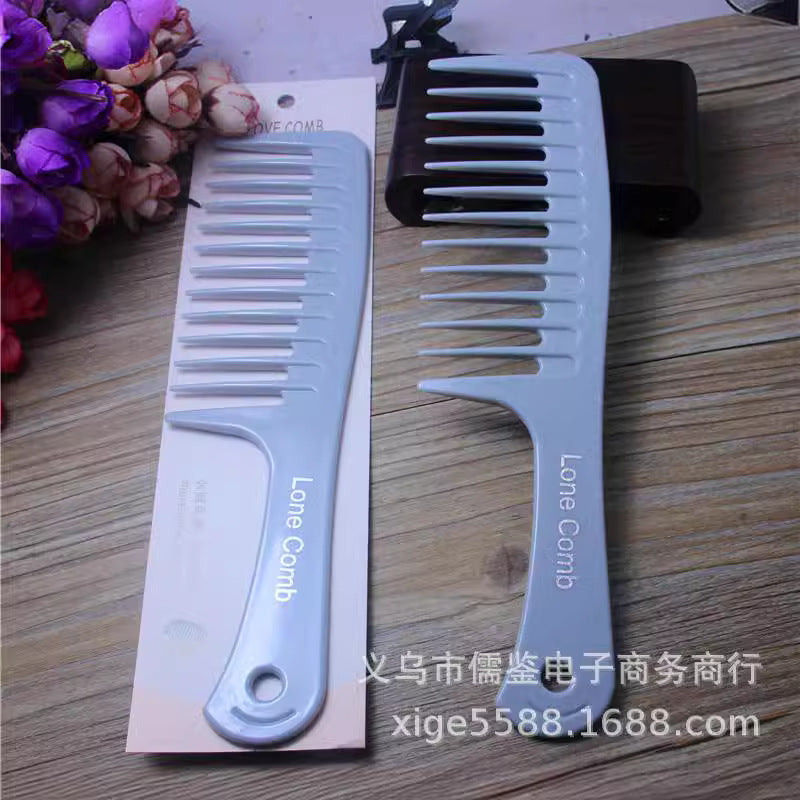 Hairdressing curly hair big tooth comb hairdressing tools styling comb curly hair comb mirror comb wholesale binary store supply - image 2