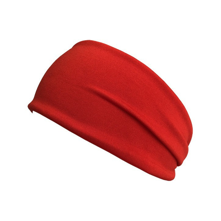 New European and American men's sports hair band women's yoga solid color sweat band running fitness stretch cotton headband in stock - image 3