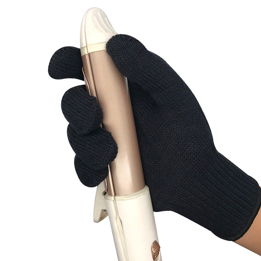 Hairdressing perm anti-Perm gloves curling iron straight hair comb hair straightener heat-resistant cotton glove core factory wholesale - image 3