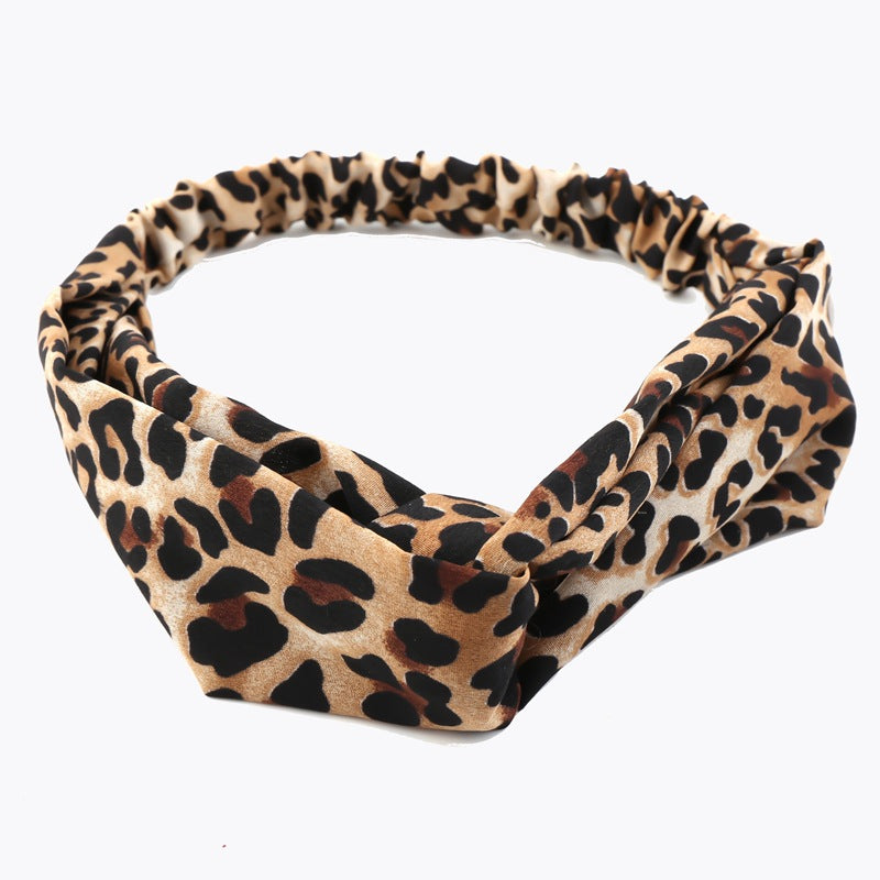 Cross-border e-commerce Europe and the United States ladies cross hair band wash sports sweat-proof headband Amazon supply hair band wholesale - image 3