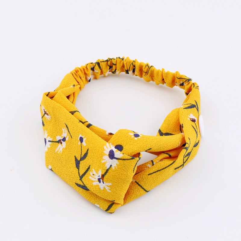 Cross-border e-commerce Europe and the United States ladies cross hair band wash sports sweat-proof headband Amazon supply hair band wholesale - image 4