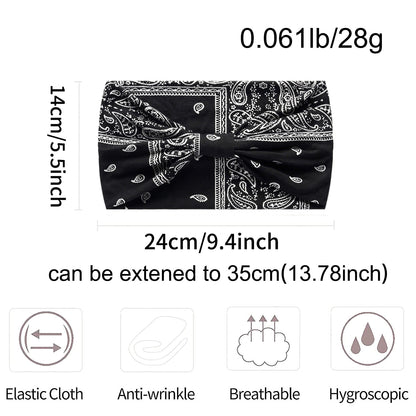 Bohemian Cashew Yoga Sports Hair Band Anti-sweat Sweat Stretch Cotton Headband Women's Headwear Hair Accessories - image 3