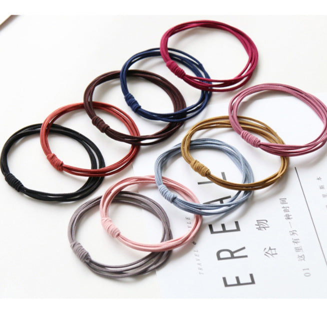 4-in -1 TikTok Net Red Hair Rope Hair Ring Small Fresh Korean Style Headwear Girly Heart Tie Hair Accessories Four-in-One Rubber Tendons - image 1