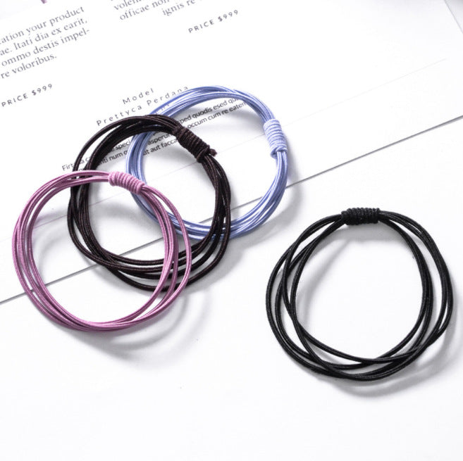 4-in -1 TikTok Net Red Hair Rope Hair Ring Small Fresh Korean Style Headwear Girly Heart Tie Hair Accessories Four-in-One Rubber Tendons - image 4