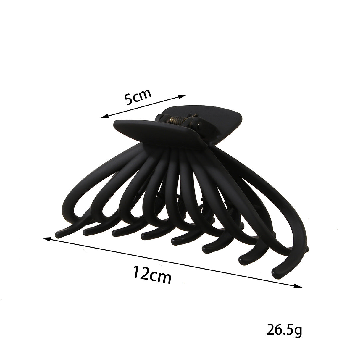 Amazon Frosted Clip Set Large Claw Clip Rubber Paint Hair Clip Banana Clip Makeup Bath Non-Slip Hair Clip - image 4