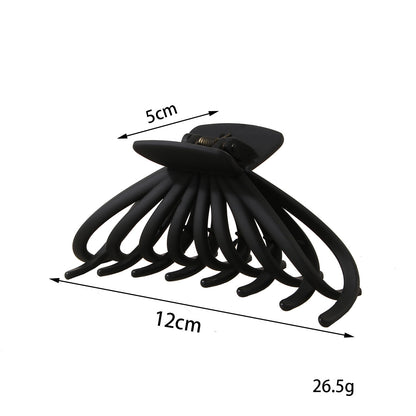 Amazon Frosted Clip Set Large Claw Clip Rubber Paint Hair Clip Banana Clip Makeup Bath Non-Slip Hair Clip - image 4