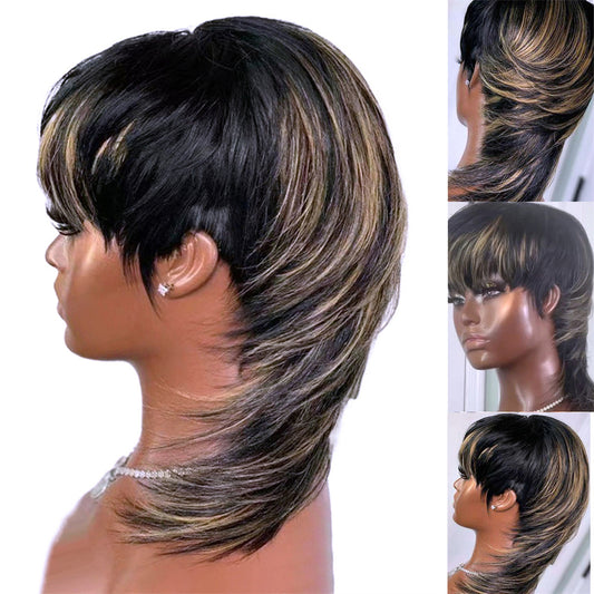 Wolf Tail Human Hair Wig
