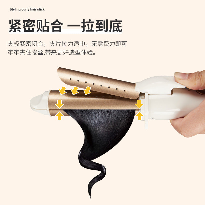 Curling Rod Women's Dual-purpose Large Curl Hair Straightener Lazy Bangs Artifact Household Small Splint No Hair Injury Live Broadcast - image 4