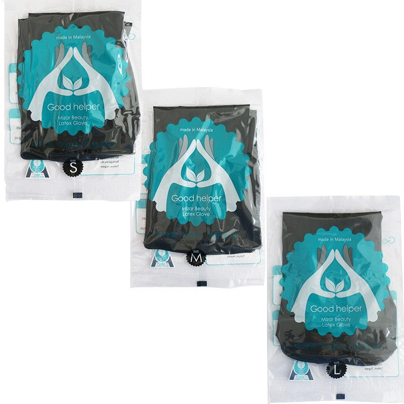 Beauty and Hairdressing Gloves, Perm and Dye Tools, Waterproof Thickened Latex Non-Slip Black Gloves, Hair Salon Care Products, High Temperature Resistant - image 4